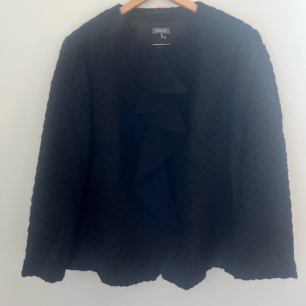 Basler Navy Textured Women's Blazer